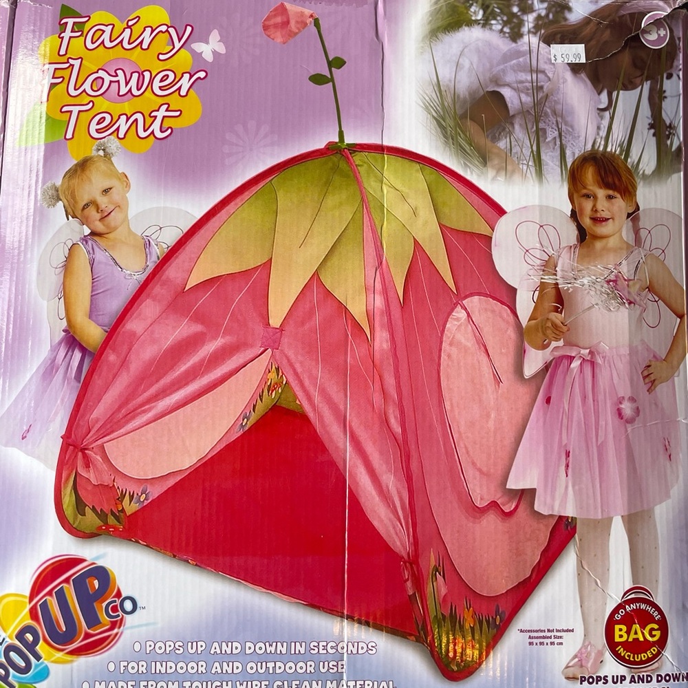 Pink Fairy Flower Tent for Kids